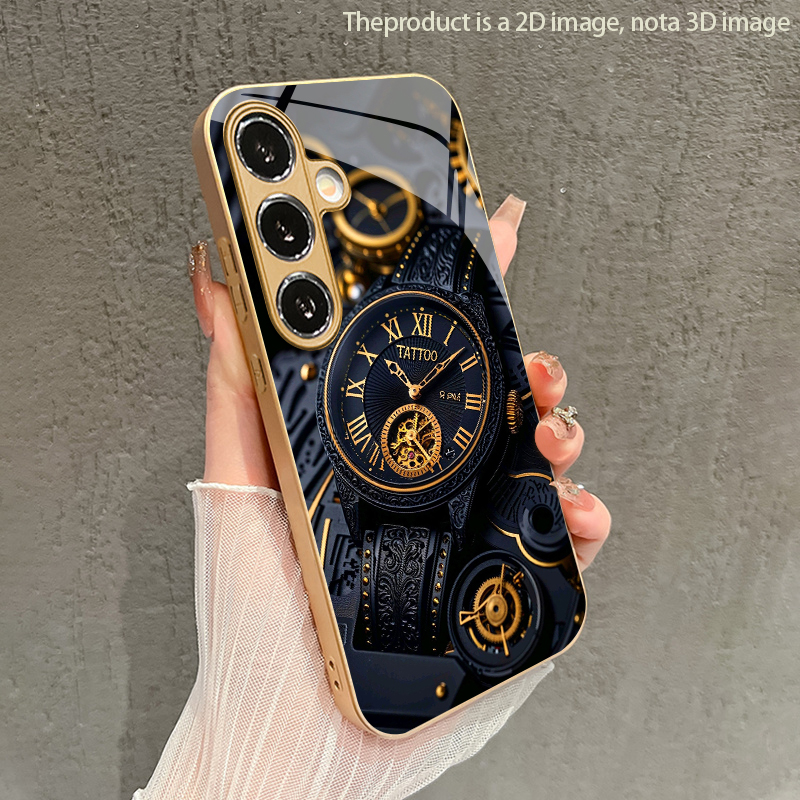 Watches & Jewelry Repair Center New York Reviews - Mechanisch gouden horlogepatroon 2D telefoonhoesje voor