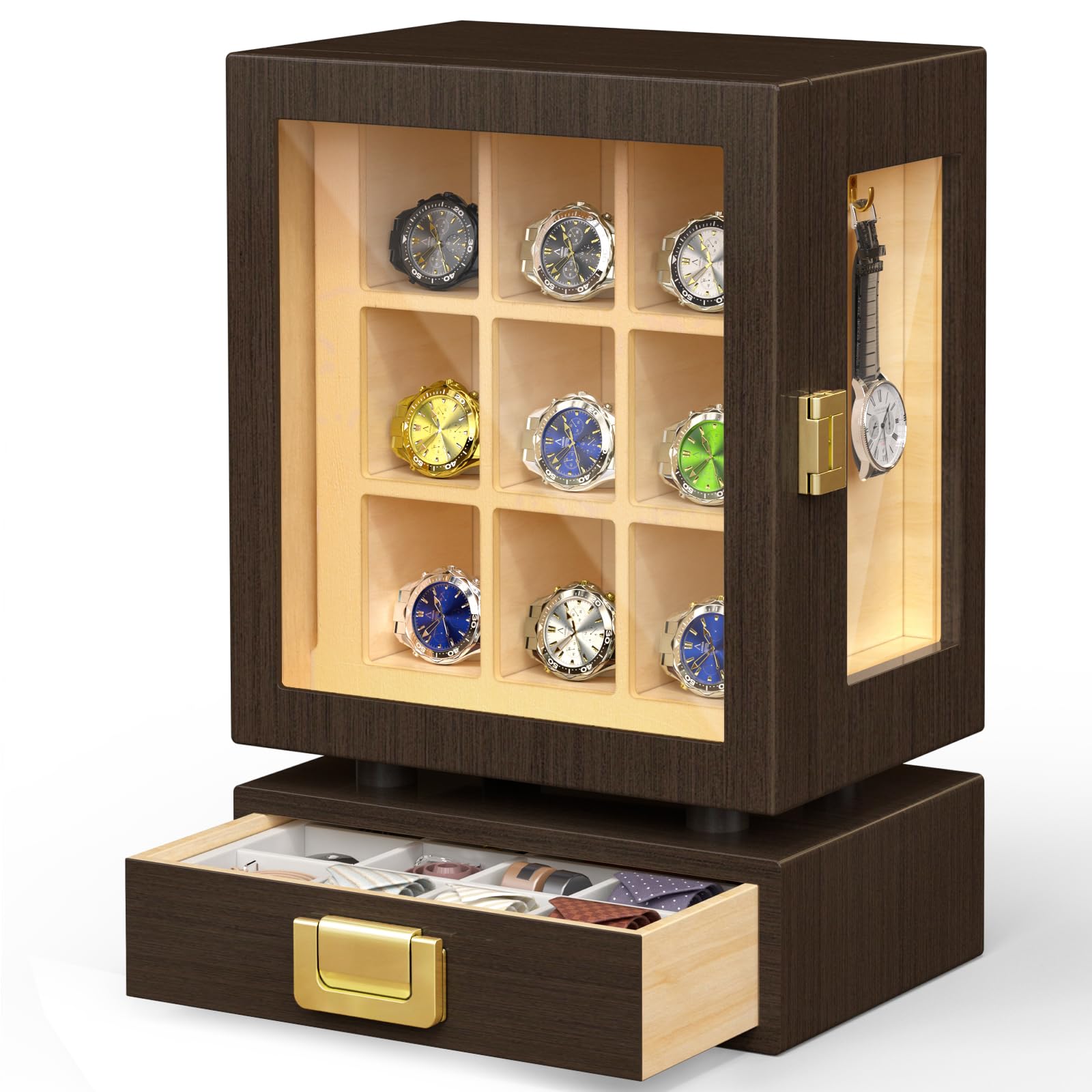 Watches & Jewelry Repair Center New York Reviews - Houten opbergdoos voor horloges, rechthoekig, massief