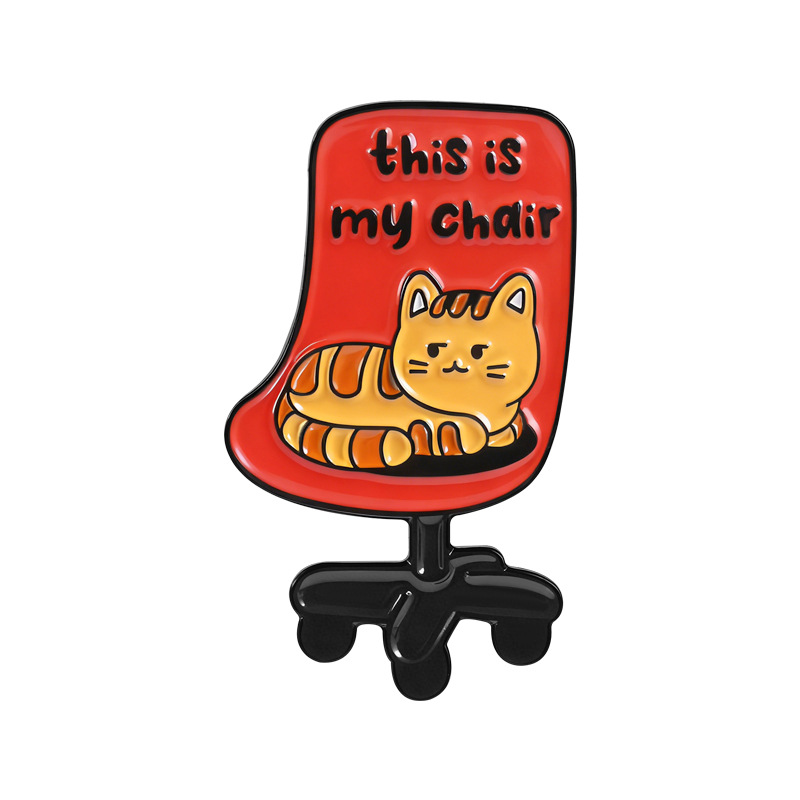 Jewelry Watches For Kids - Dit is mijn stoel kattenfanclub emaille