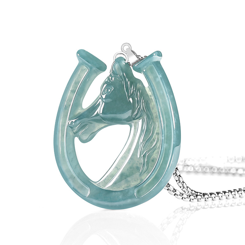 Jewelry & Watches Ltd - S925 Zilver Natuurlijke Blauwe Water Jade
