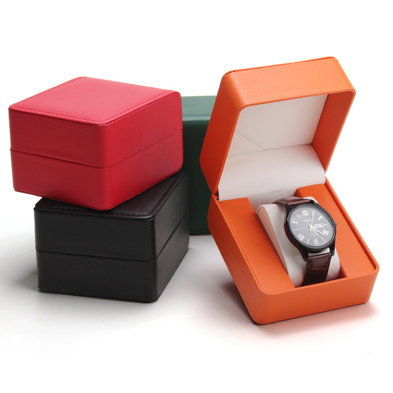 Jewelry Type Watches - Horloge opbergdoos PU enkele horlogevitrine polshorloge