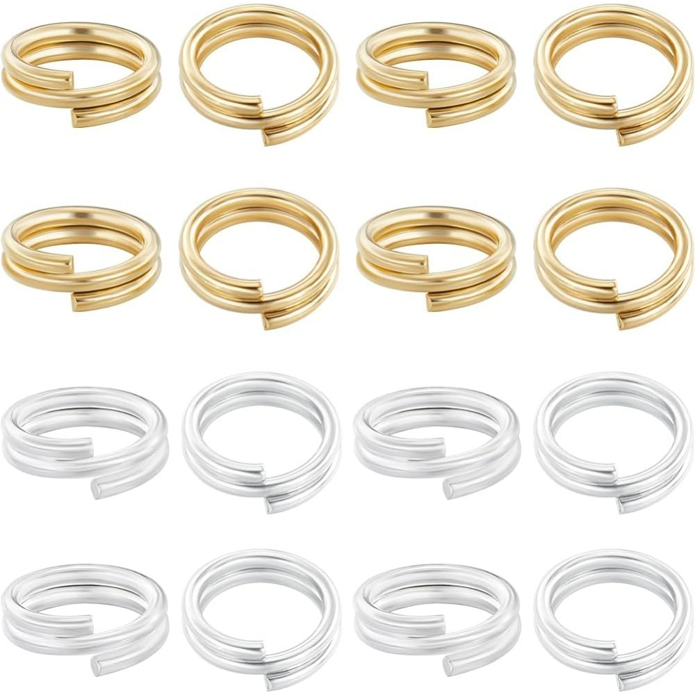 Gold Plated Ring - 1 doos 80 stuks split ringetje
