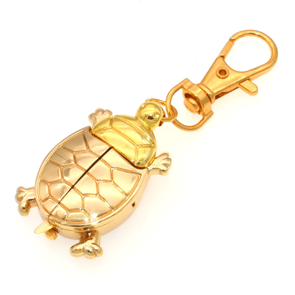 Jewelry Watches For Kids - Quartz zakhorloge sleutelhanger schildpad vorm gouden