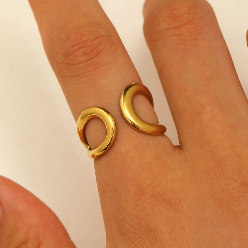 Roestvrij staal onregelmatige  - Minimalist Ring Stackable recensie en prijs