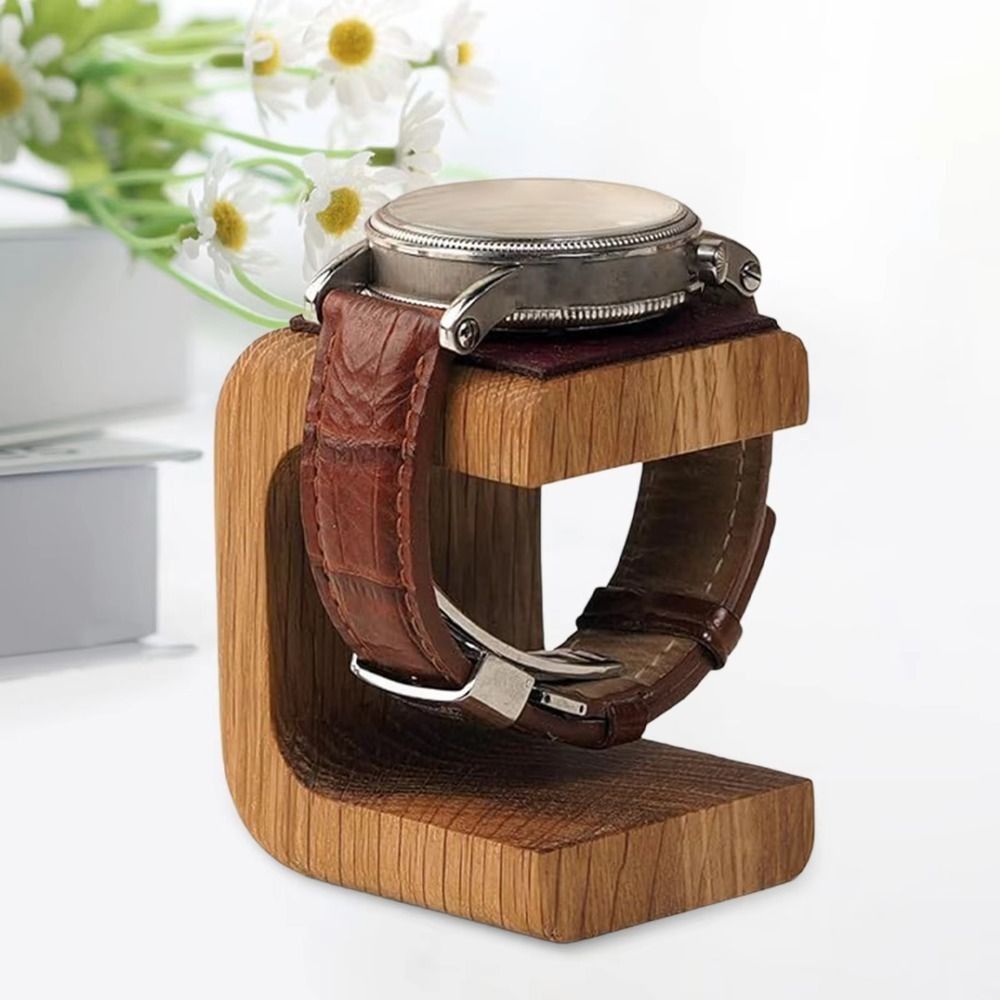 Houten horlogedisplaystandaard - Watches Jewelry Holder recensie en prijs