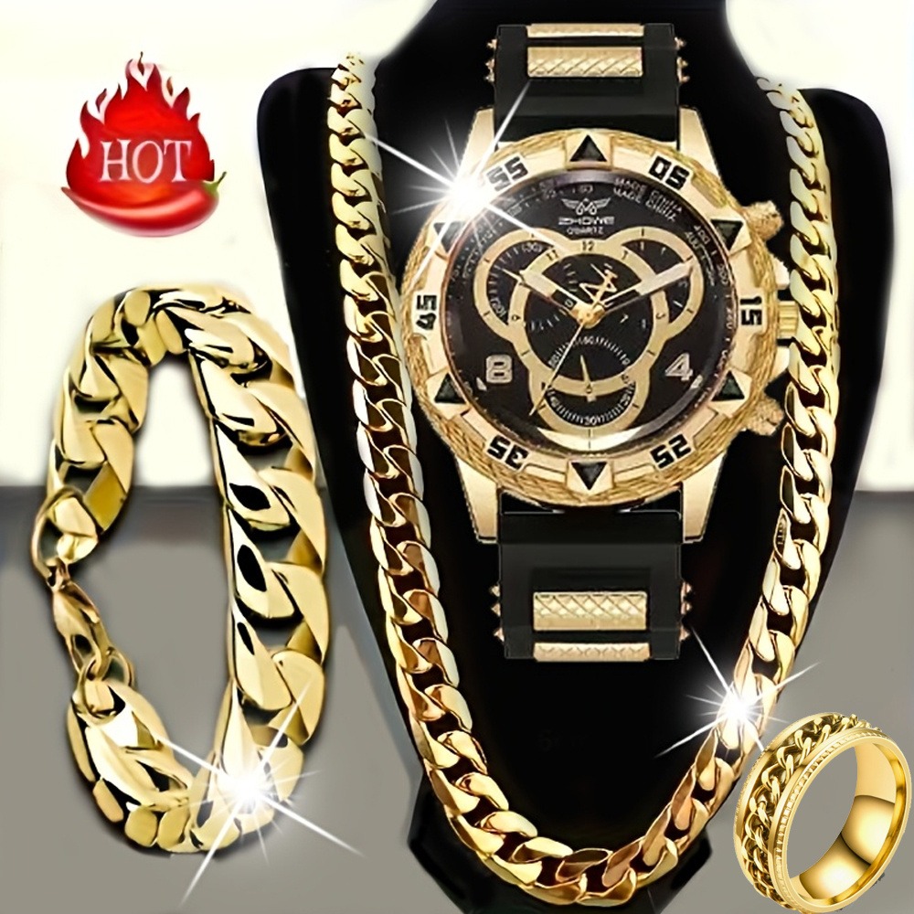4-delige luxe herenhorloge- en - Jewelry Type Watches recensie en prijs