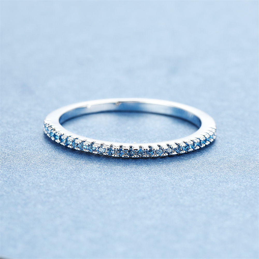 Aqua Blauw Kristal Kleine Rond - Minimalist Ring Stackable recensie en prijs