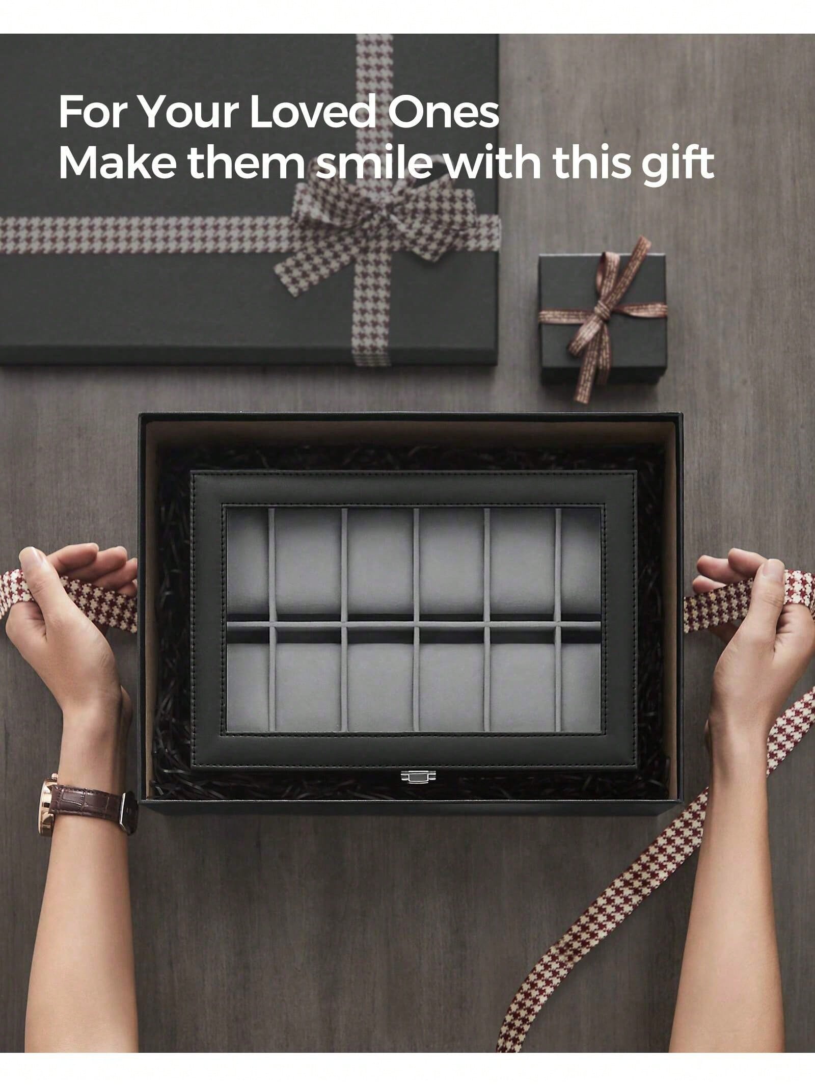12-vakjes afsluitbare horloged - Watches Jewelry Holder recensie en prijs