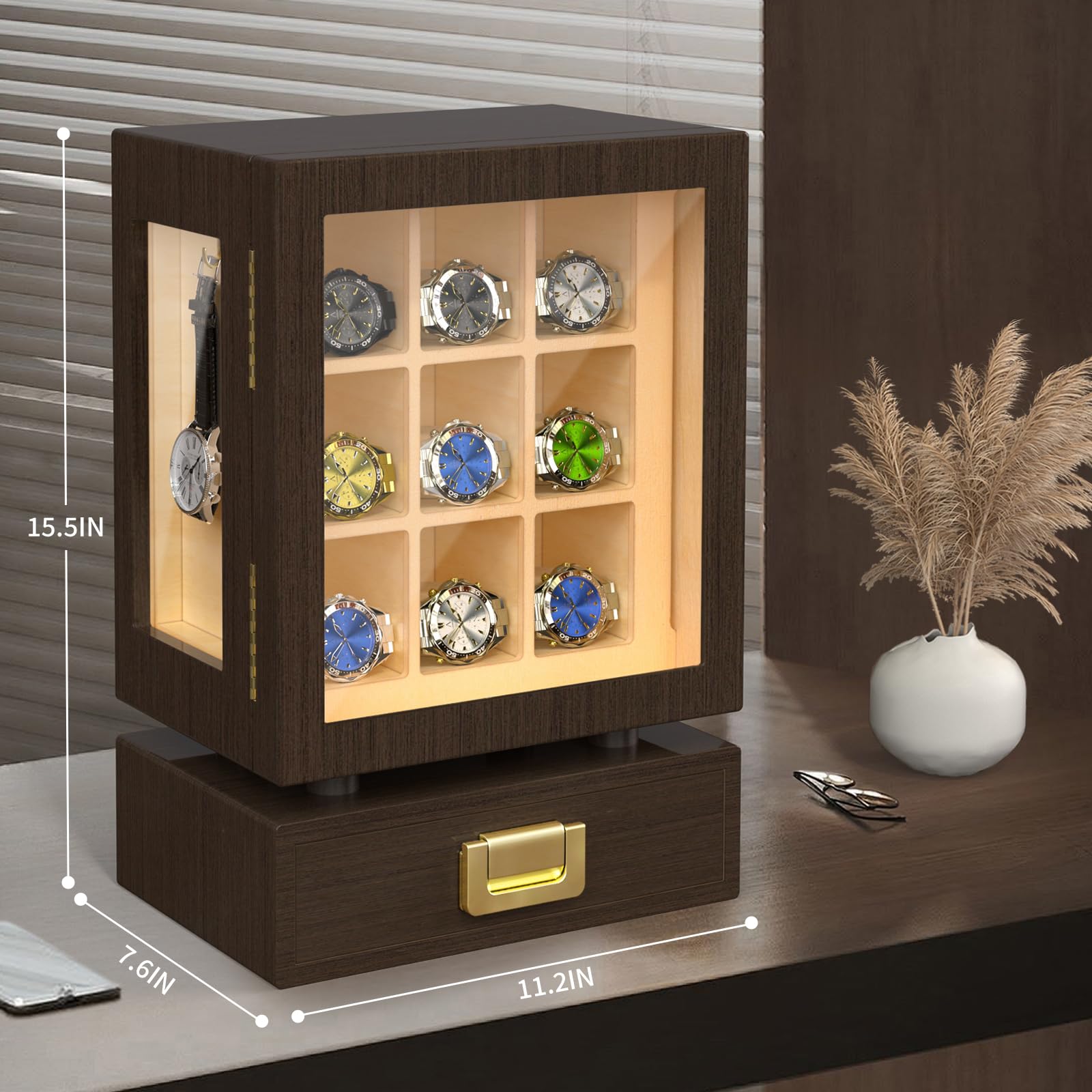 Houten opbergdoos voor horloge - Watches & Jewelry Repair Center New York Reviews recensie en prijs