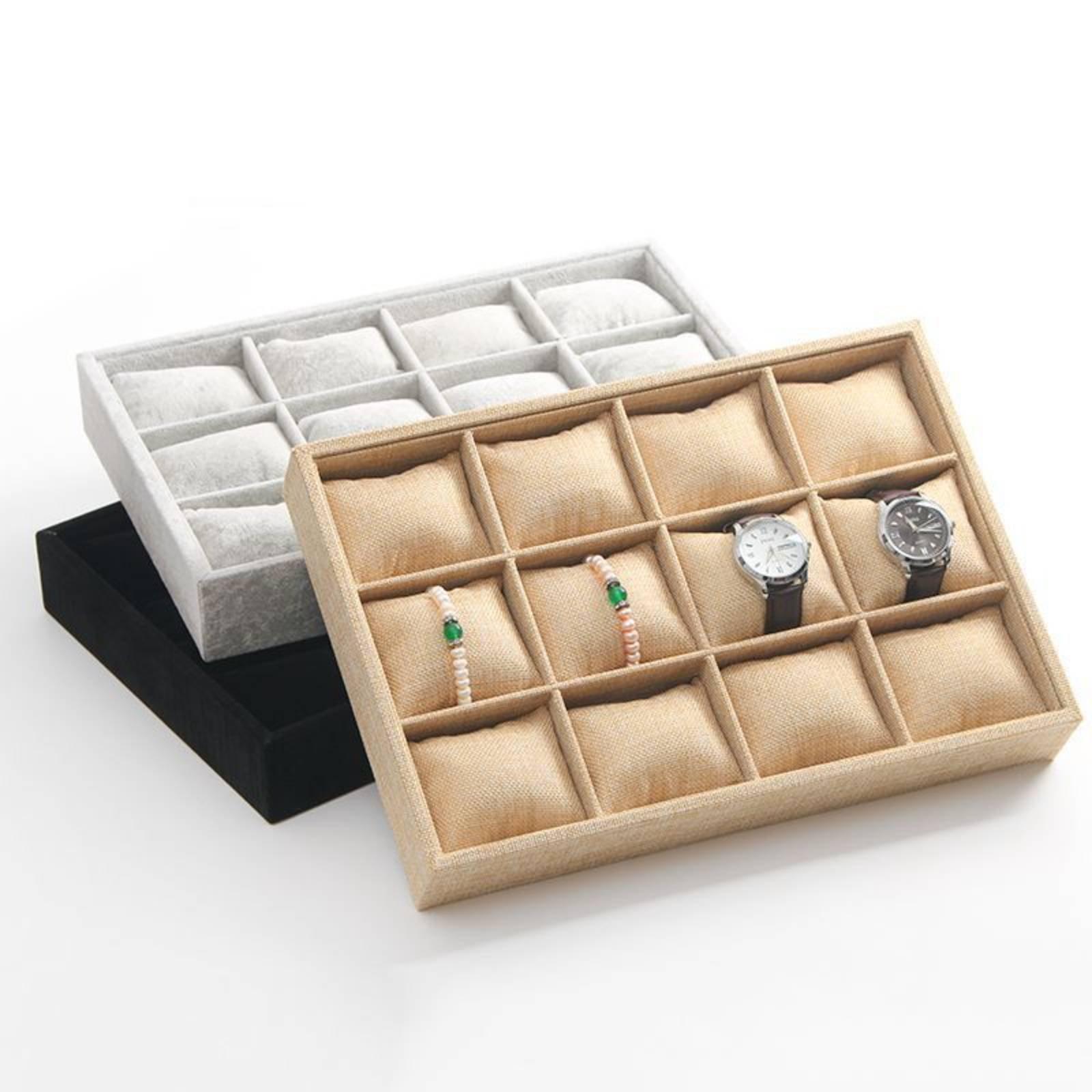 Linnen Stoffen Sieradenhouder  - Jewelry Box Watches Bracelets recensie en prijs