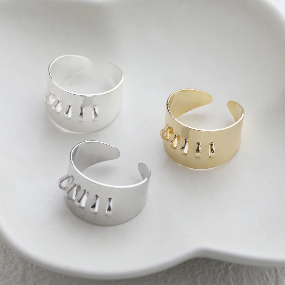 4 STUKS Messing Ring Instellin - Gold Plated Ring recensie en prijs