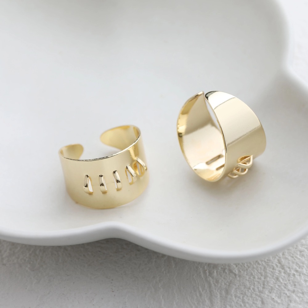 4 STUKS Messing Ring Instellin - Gold Plated Ring recensie en prijs