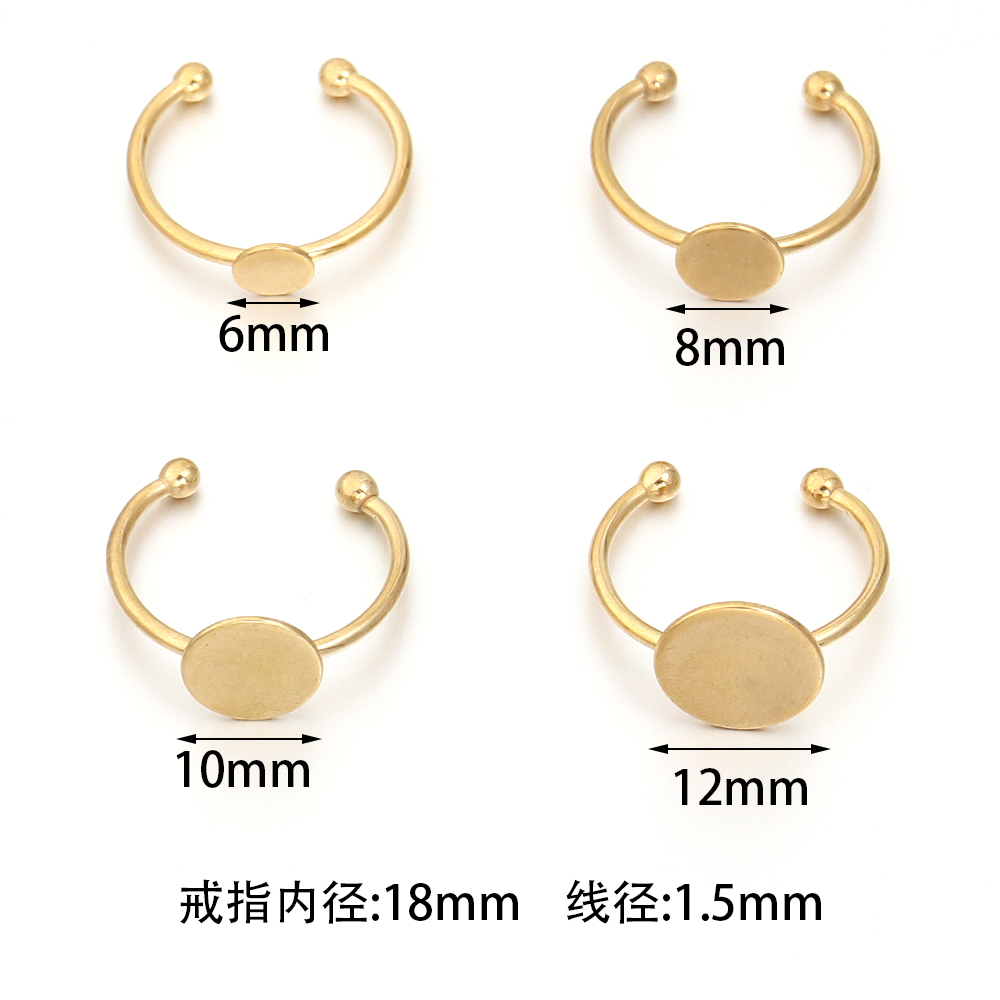 5pcs / lot roestvrij staal ver - Gold Plated Ring recensie en prijs