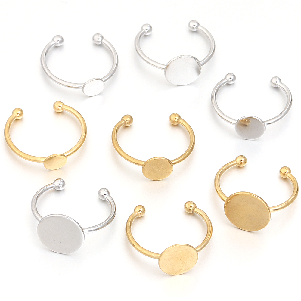 5pcs / lot roestvrij staal ver - Gold Plated Ring recensie en prijs