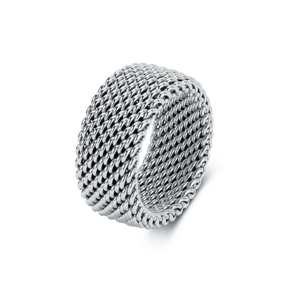 Trendy roestvrijstalen geweven - Minimalist Ring Stackable recensie en prijs