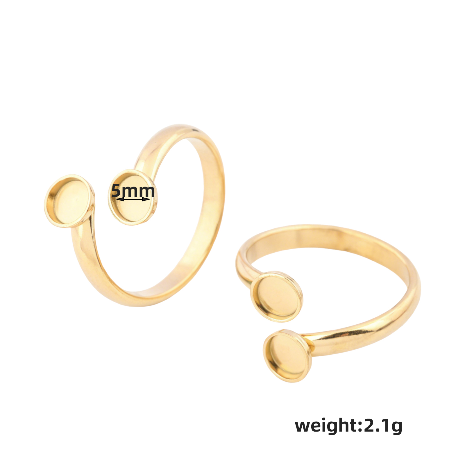 10 stuks verstelbare vergulde  - Gold Plated Ring recensie en prijs