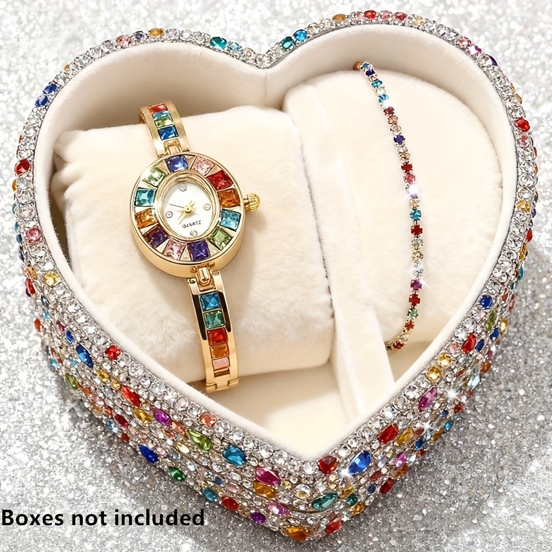 2 stuks elegante kleurrijke st - Jewelry Box Watches Bracelets recensie en prijs