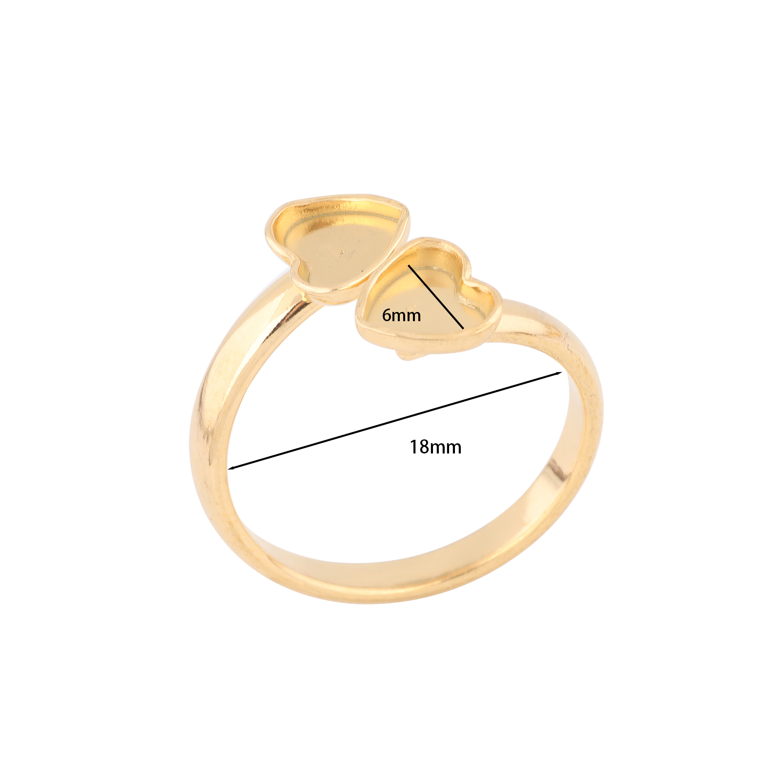 10 stuks roestvrij staal vergu - Gold Plated Ring recensie en prijs