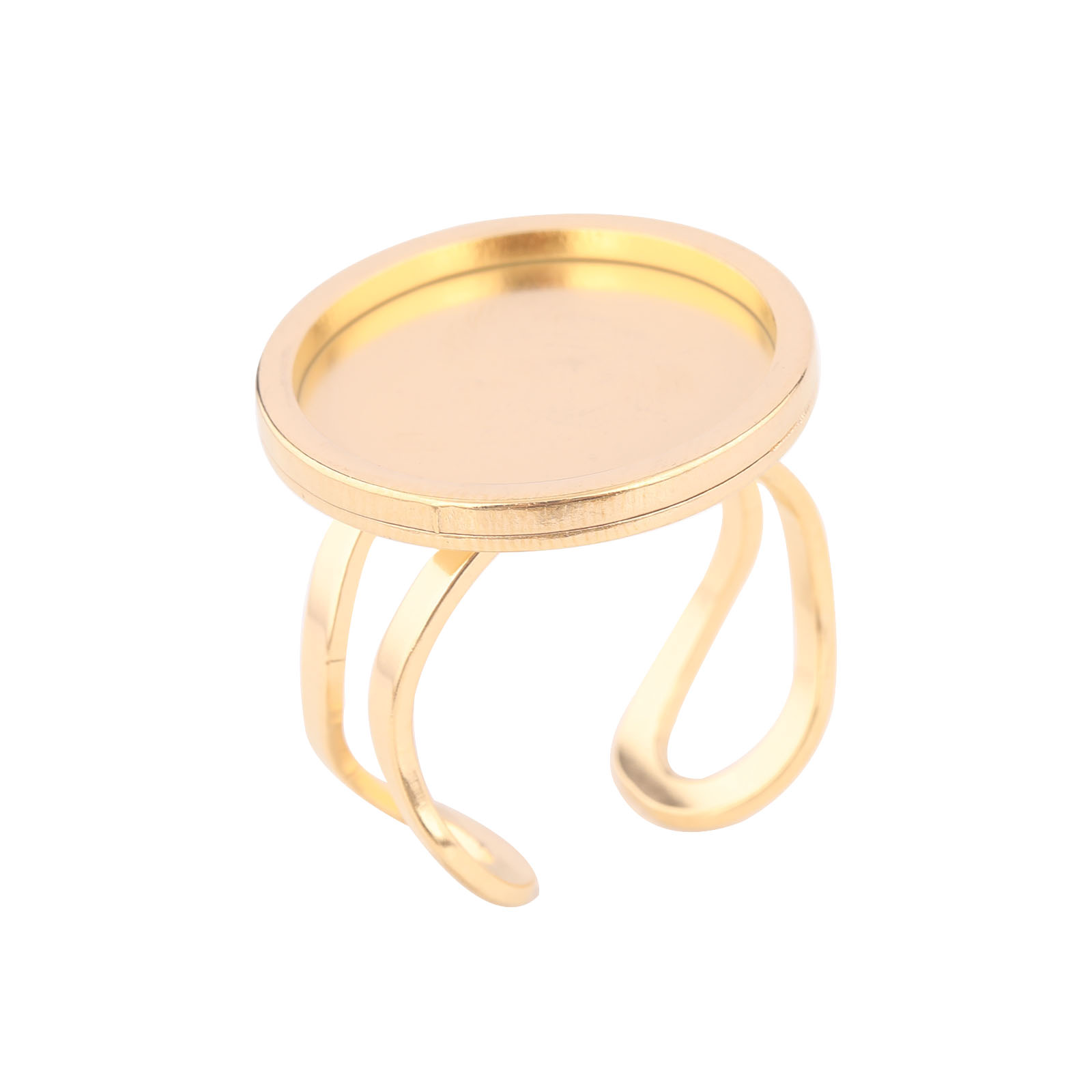 5 stks 18mm Ronde Cabochon Rin - Gold Plated Ring recensie en prijs