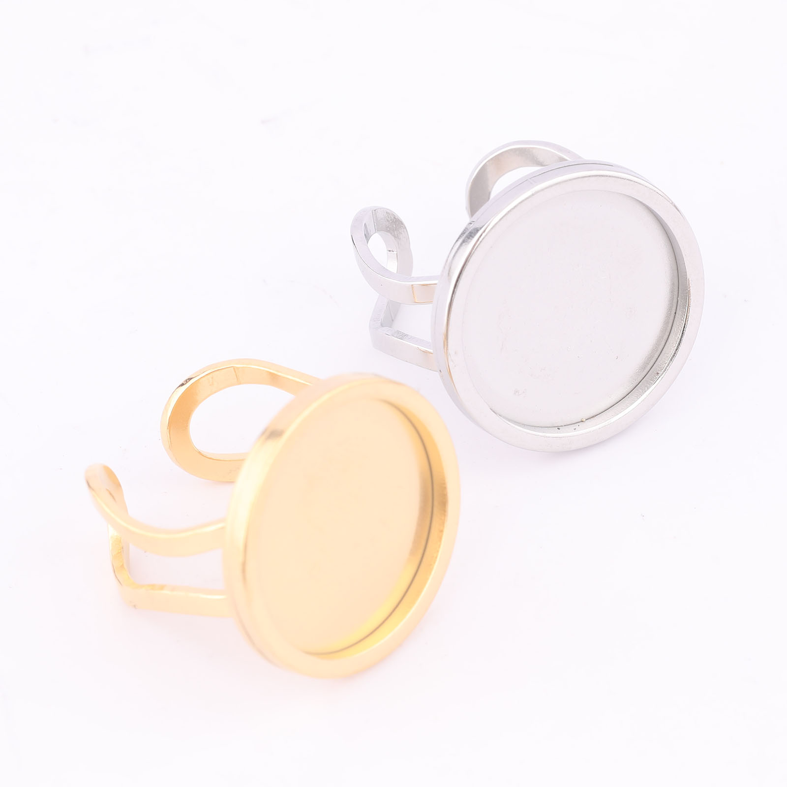 5 stks 18mm Ronde Cabochon Rin - Gold Plated Ring recensie en prijs