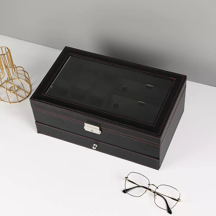 Horloge-opbergdoos – Carbon-Gr - Jewelry Eyewear Watches & Accessories recensie en prijs