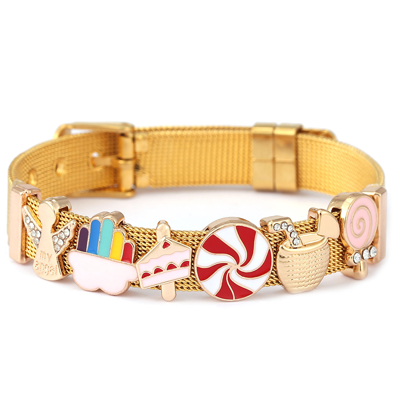 Goudkleurige roestvrijstalen b - Jewelry Watches For Kids recensie en prijs